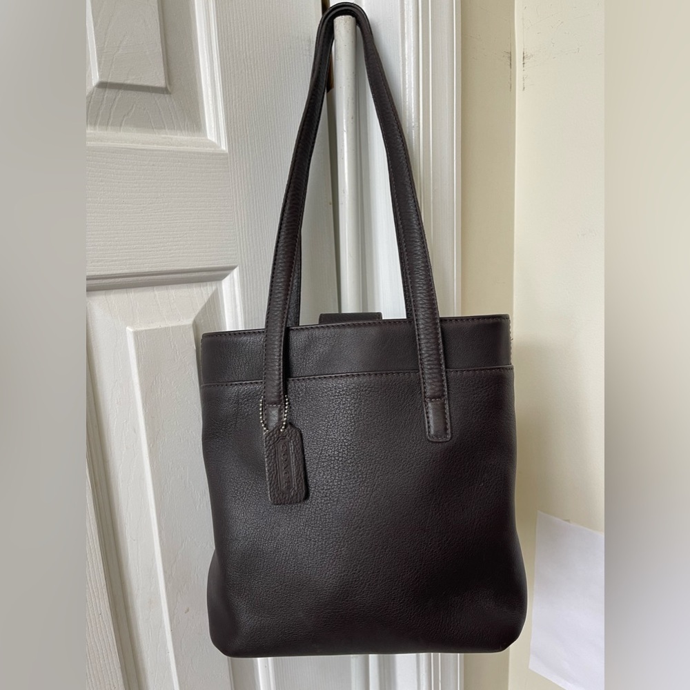 Coach Hudson Vintage dark chocolate Bag EUC